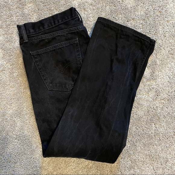 Levi's Men's 505 Black Jeans | 34x32 - Picture 5 of 5